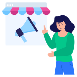 Ecommerce Marketing  Icon