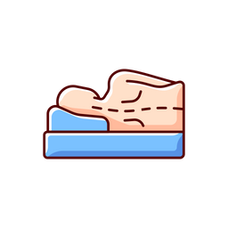 Incorrect sleeping position  Icon