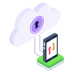 Transferencia de datos en la nube  Icono