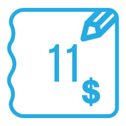 Eleven dollar bill  Icon