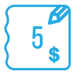 Five dollar bill  Icon