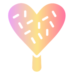 Heart Ice Pop  Icon