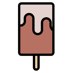 Choco Milk Ice Pop  Icon