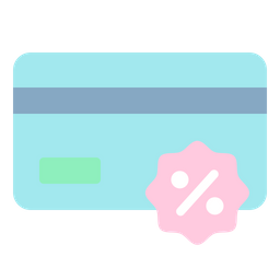 Discount On Card Payment  Icon