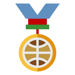 Basketball-Medaille  Symbol