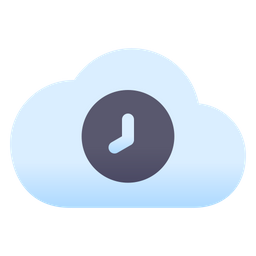 Cloud Time  Icon