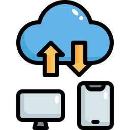 Cloud Data Sharing  Icon