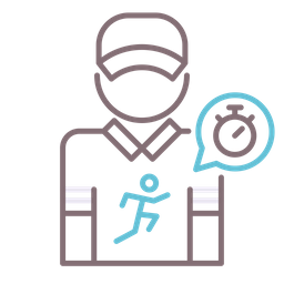 육상 코치 남자  아이콘