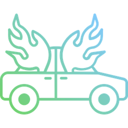 Burning Car  Icon