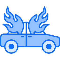 Burning Car  Icon