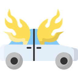 Burning Car  Icon