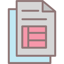 Blank Invoice  Icon