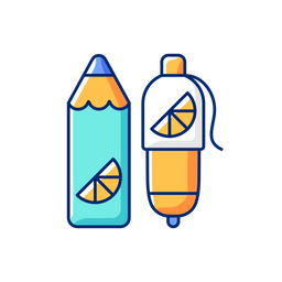 Branded pens and pencils  Icon