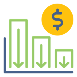 Down Graph  Icon