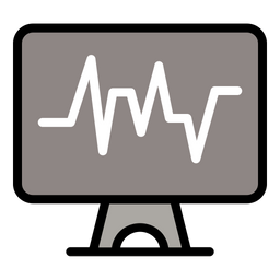 Kardiogramm-Monitor  Symbol