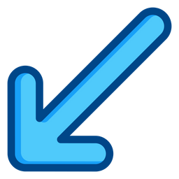 Down Left Arrow  Icon