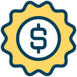 Dollar Label  Icon