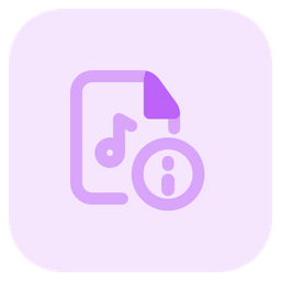 Information Music File  Icon