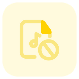 Block Music File  Icon