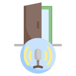 Door Voice Assistant Echo Dot Icon