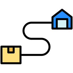 Delivery route  Icon