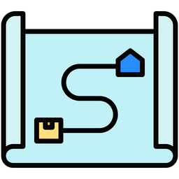 Delivery route  Icon