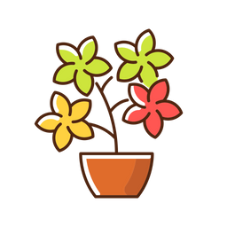 Flowering tree shrubs  Icon