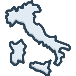 Italia Map  Icon