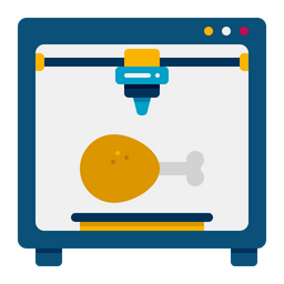 3 D Food Printing  Icon