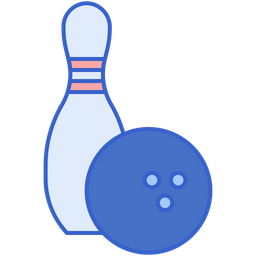 Bowling Ball And One Pin  Icon