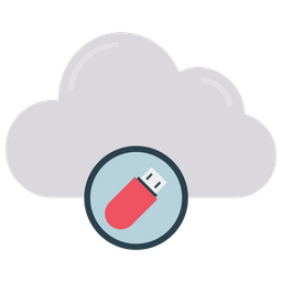 Cloud Usb  Icon