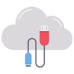 Cloud Usb  Icon