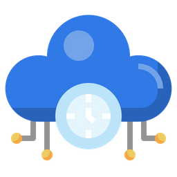 Cloud Clock  Icon