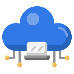 Cloud Laptop  Icon