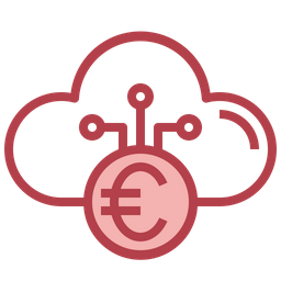 Cloud Euro  Icon