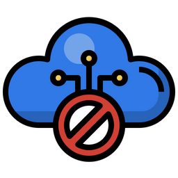 Cloud Block  Icon