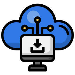 Cloud Computer  Icon