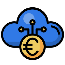 Cloud Euro  Icon