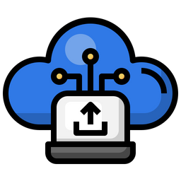 Cloud Laptop Upload  Icon