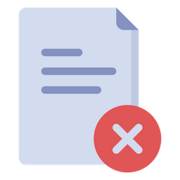 Delete File  Icon