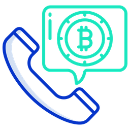 Bitcoin Call  Icon