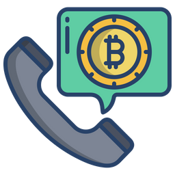 Bitcoin Call  Icon