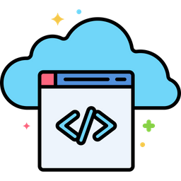 Cloud Coding  Icon