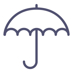 Regenschirm Abwehr Schutz Symbol