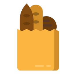 Baguette Bread Food Icône