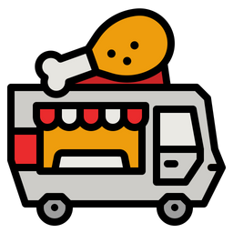 Chicken Food Truck  Icon