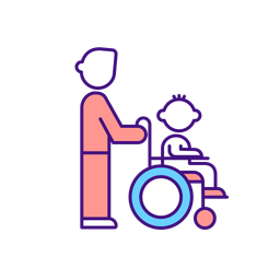 Caregiver Support For Disabled Child  Icon