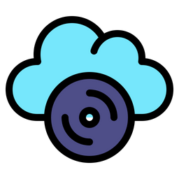 Cloud Cd  Icon