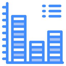 Gráfico de barras  Ícone
