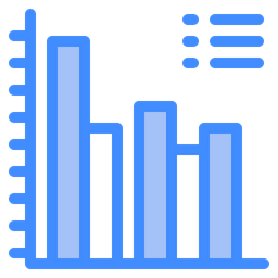 Gráfico de barras  Ícone